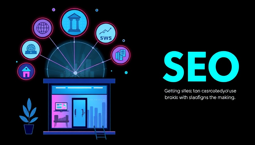 Illustration of local SEO importance in 2025 with digital storefront.