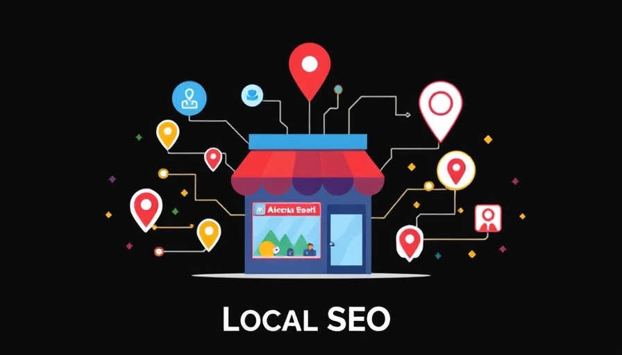 Importance of Local SEO in 2025 graphic with digital network.