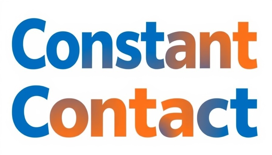 Constant Contact logo, vibrant blue and orange design.