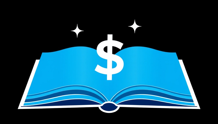 eBook reselling platform logo with dollar sign and open book.