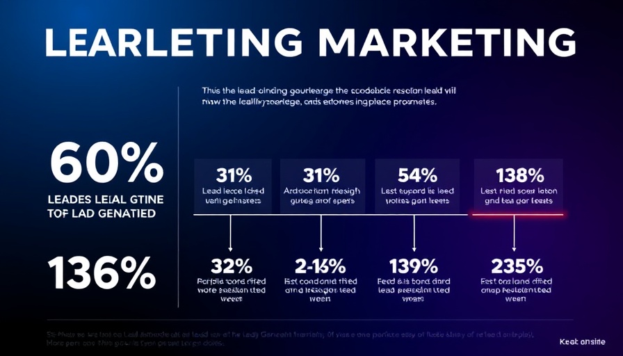 Lead generation strategies for marketing agencies infographic with statistics.