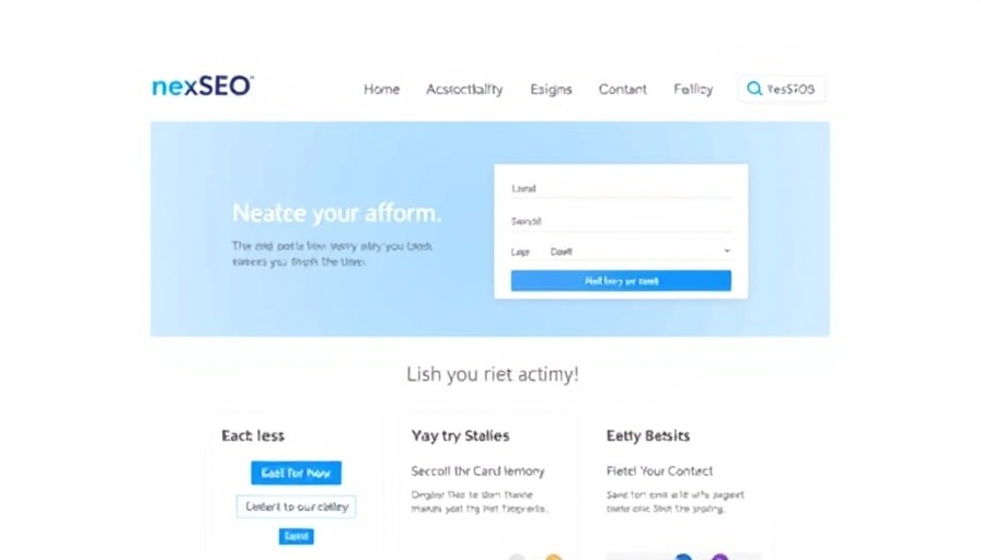 NexSEO platform impact on digital marketing interface.