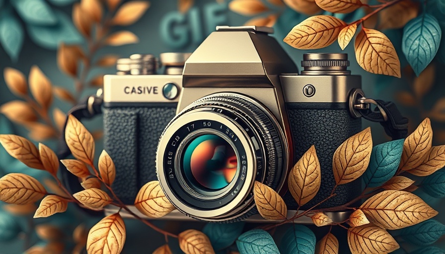 Digital Marketing to Accelerate Business Growth vintage camera illustration.