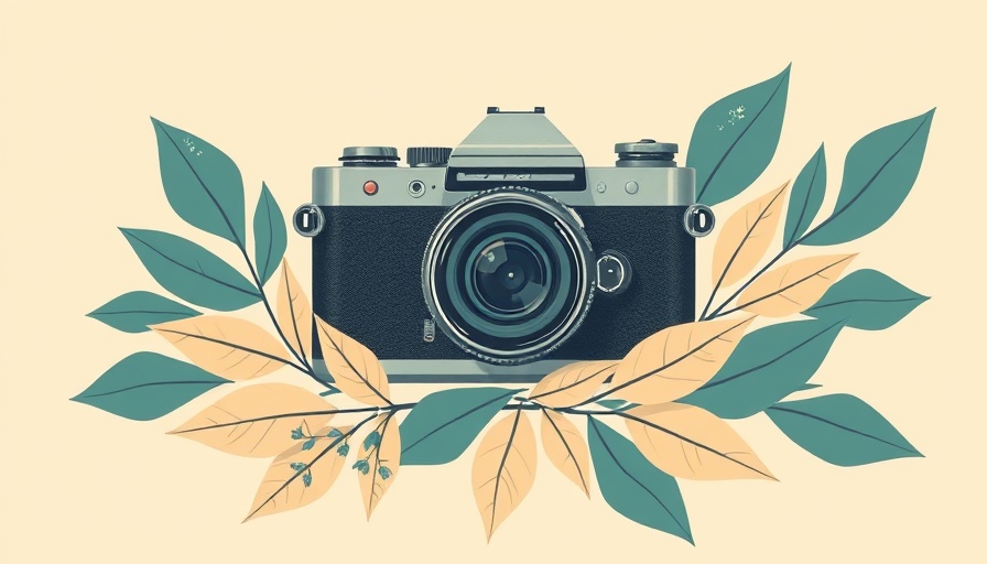 Conceptual illustration of vintage camera symbolizing media coverage.