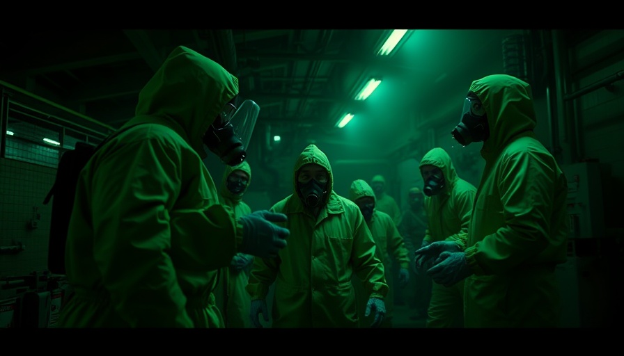 Quarantine Zone: The Last Check game scene with hazmat suits.
