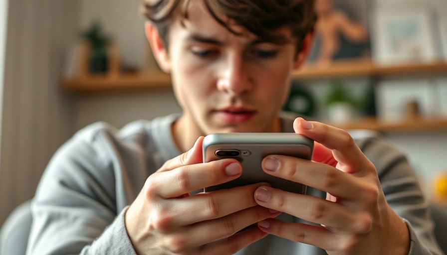 Hands using smartphone for app feature, tea app hack concept.