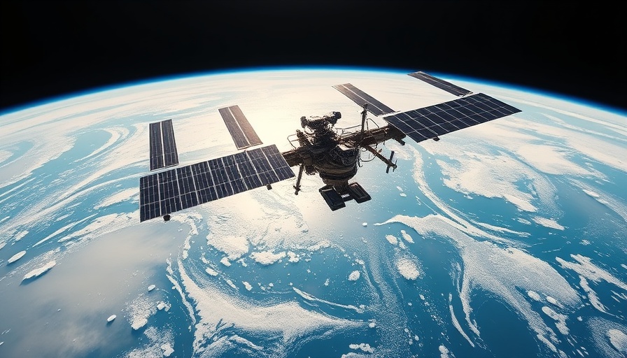 International Space Station orbiting Earth, showcasing business insights from a NASA astronaut.