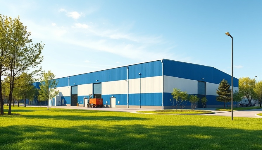 Modern logistics warehouse signifying growth in Eastern US economy 2025