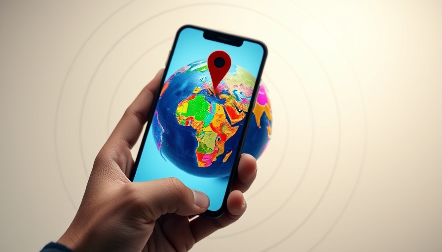 3D globe on phone for Local SEO best practices concept.