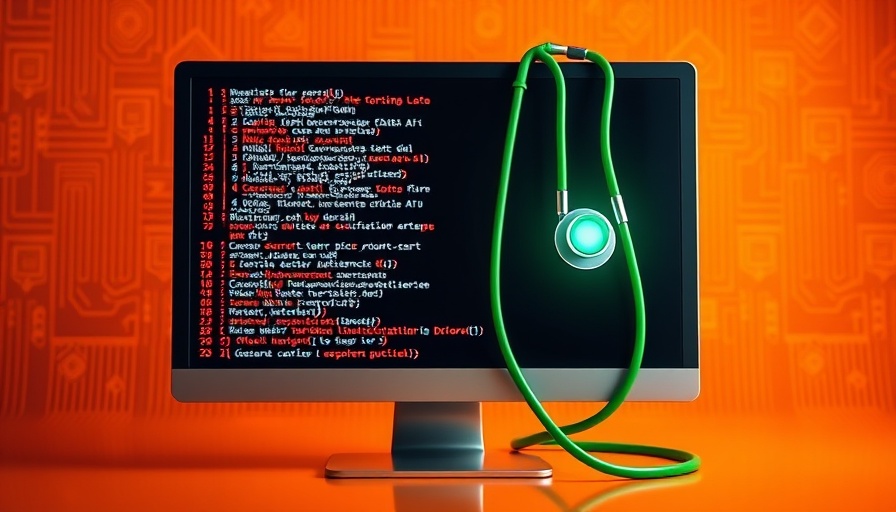 AI in Health Tech Leadership: Digital stethoscope on monitor