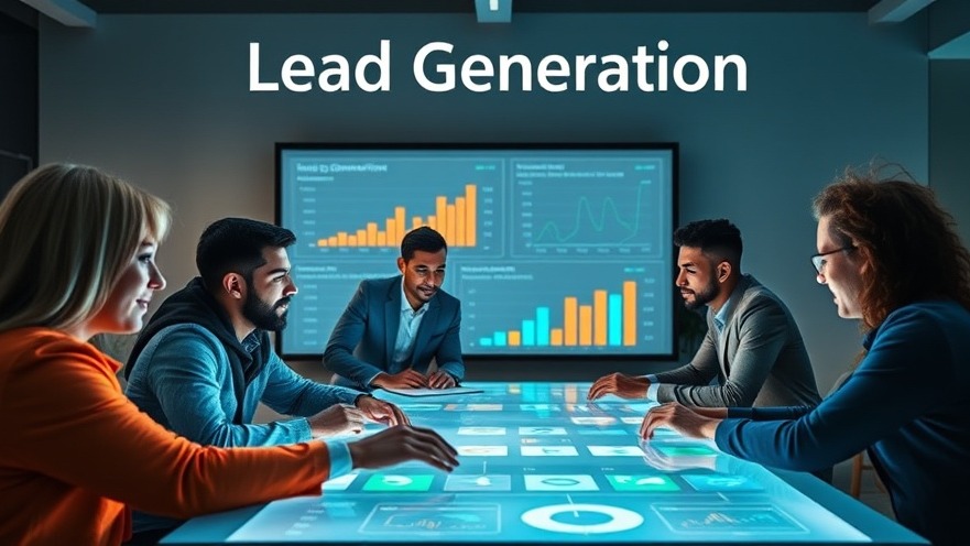 Dynamic professionals strategizing digital marketing solutions for lead generation.