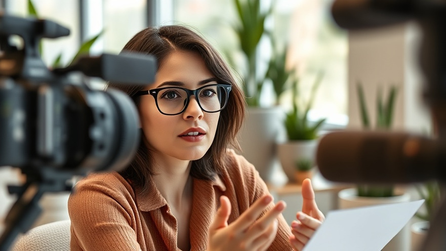 Woman providing immigration interview strategies with emotional preparation tips.