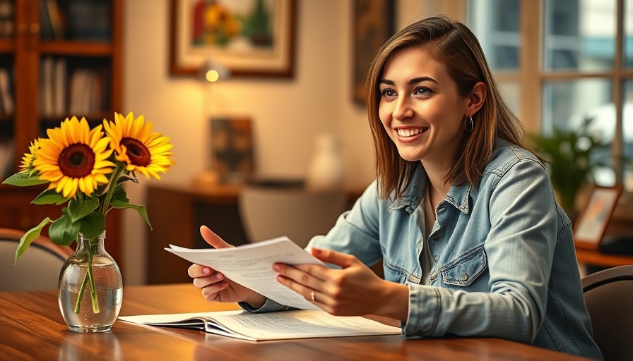 Young woman discussing voluntary departure immigration options, indoor setting.
