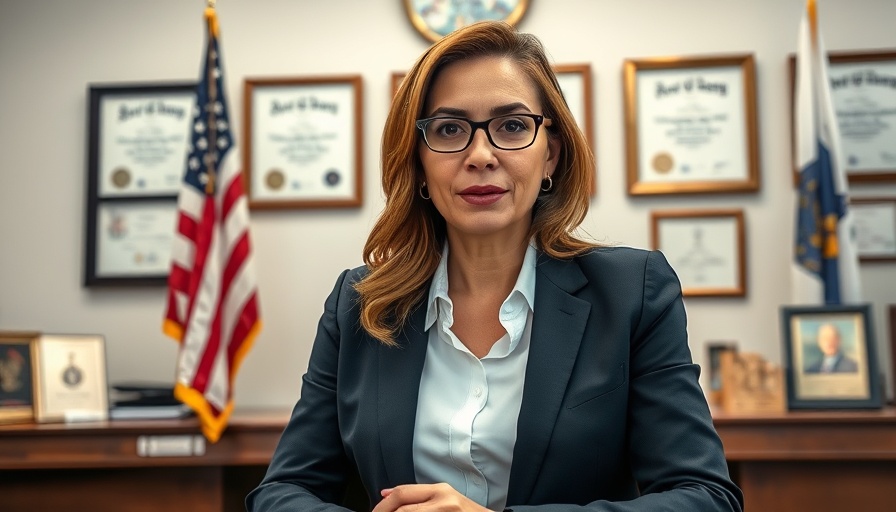 Professional woman discussing 3,000 daily arrests ICE quota on video call.