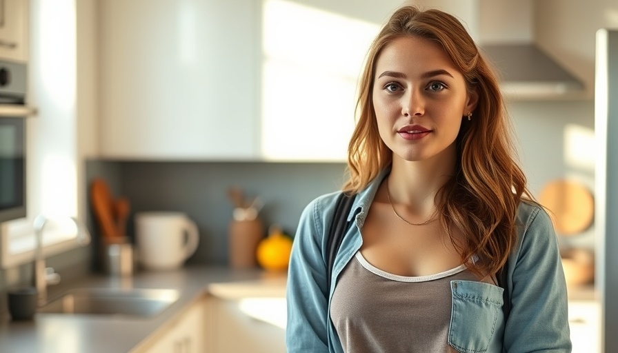 Woman in kitchen sharing Green Card Holder travel tips.