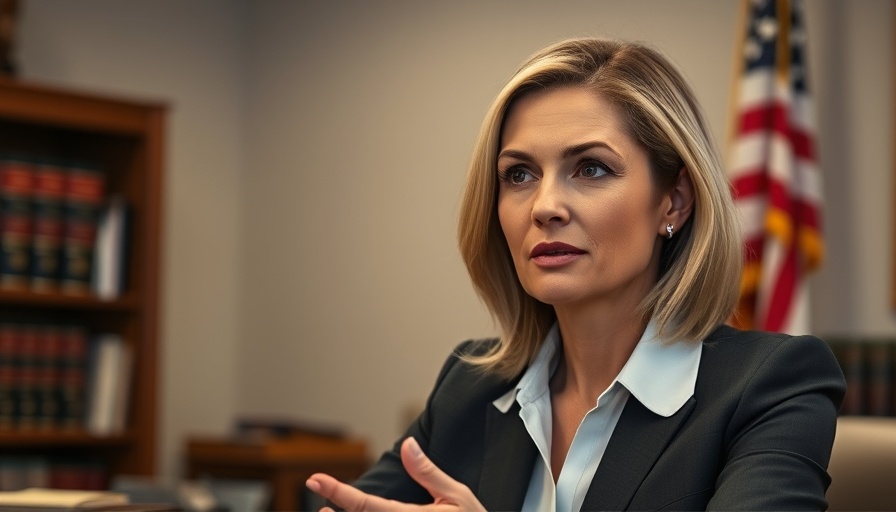Professional woman explaining immigration court referral process in an office.