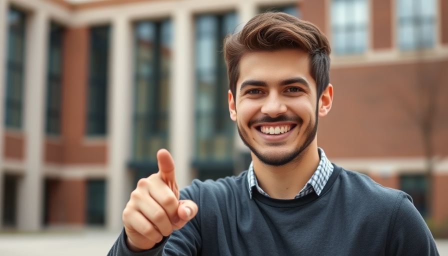 Important Lessons Law School Missed: Confident man pointing at text
