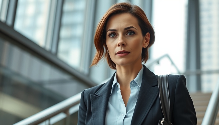 Professional woman walking down stairs in office setting, Is It True about Immigration Myths