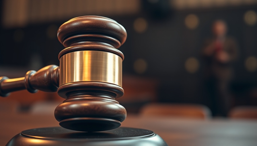 Close-up image of a gavel striking a sound block in a courtroom representing Riley v. Bondi Supreme Court Decision.