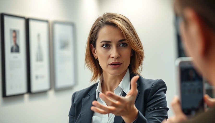 Visa Cancellations advice by professional woman in office.