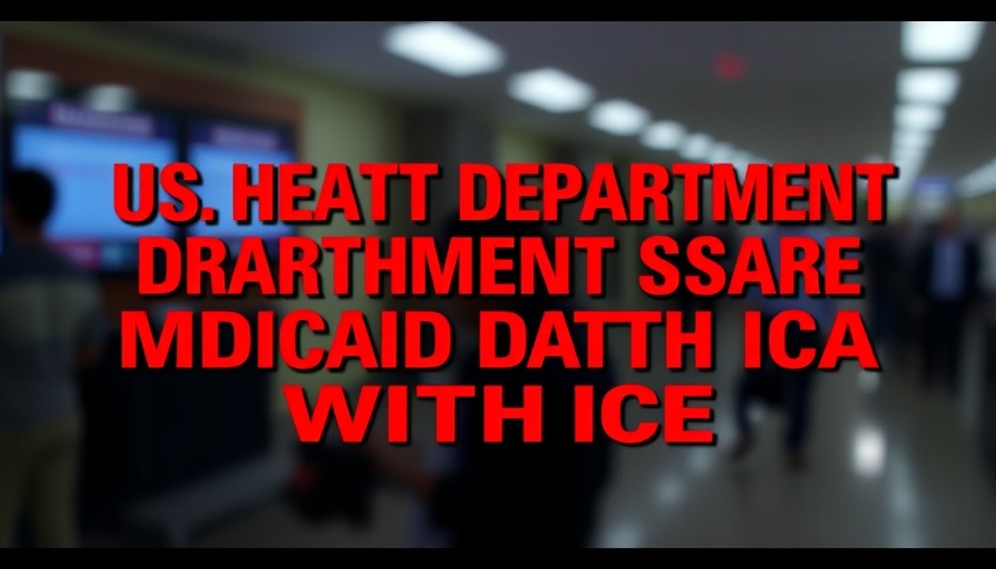 Dramatic news headline about Medicaid data shared with ICE in video frame.