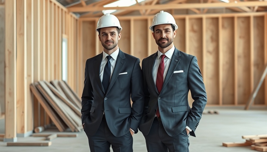 Fact-Checking Trump: Two men in hard hats on a construction site.