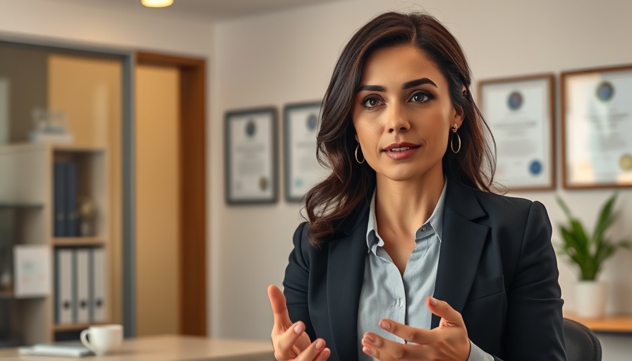 Local Immigration Lawyers Benefits explained by a professional woman in an office.