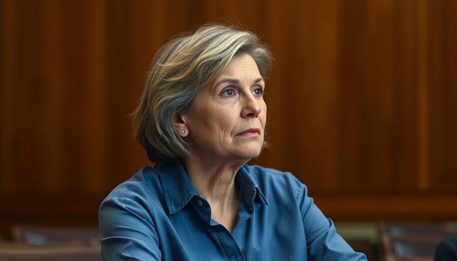 Contemplative woman in blue shirt discussing Sotomayor SCOTUS racial profiling.