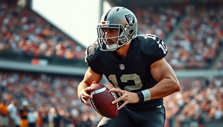 Week 6 Fantasy football rankings featuring a Raiders player on the field.