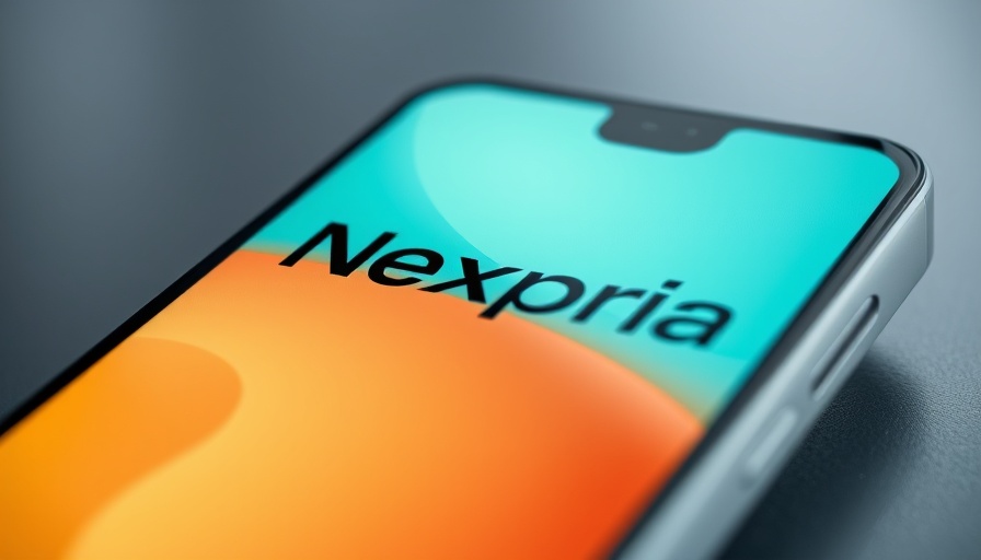 Close-up of Nexperia logo on a smartphone, Dutch government intervention Nexperia.