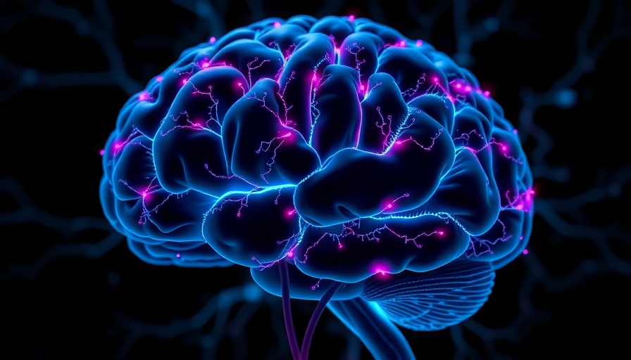 Digital rendering of brain illustrating neuroplasticity with neural connections.