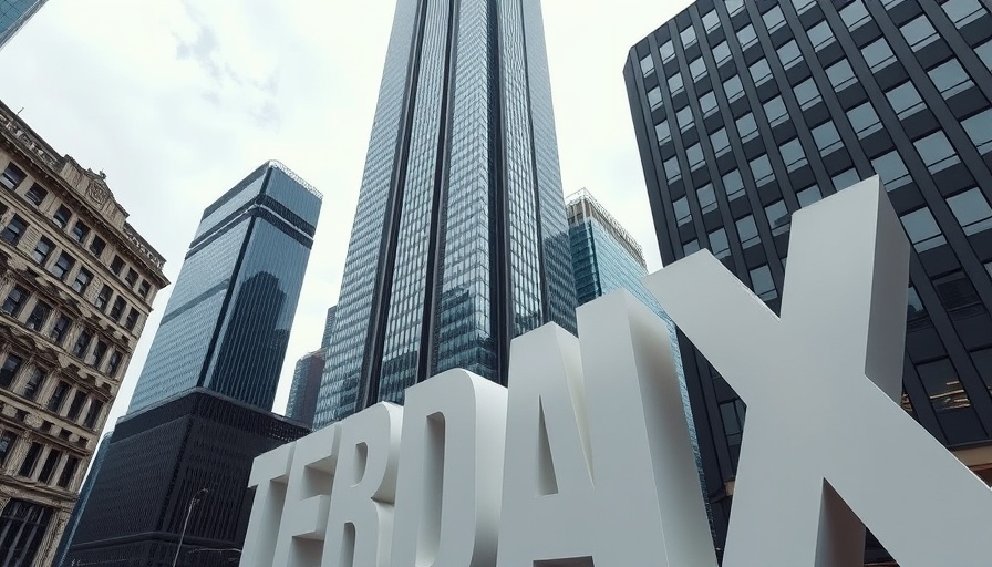 Modern cityscape with skyscraper and new pension system deadline theme.