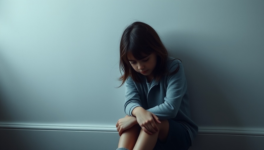 Young girl sitting alone, highlighting pediatric mental health benefits.