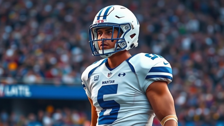 NFL player in Detroit Lions uniform on field during game