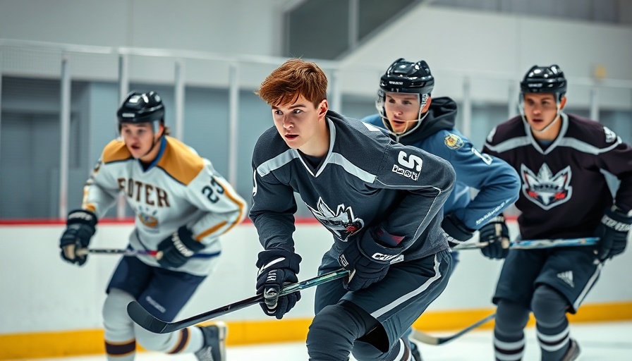 Ice hockey semifinals South Jersey players in action on rink.