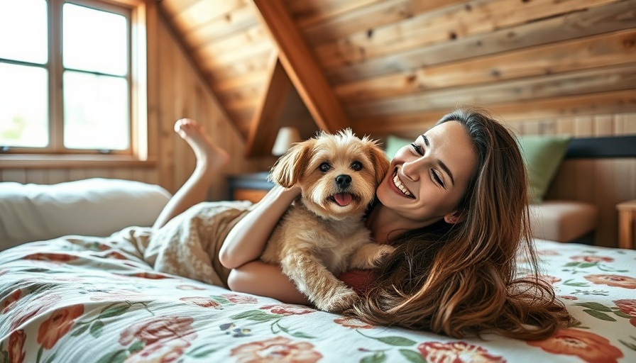 Pet-friendly hotel in Arizona features cozy room with woman and dog.