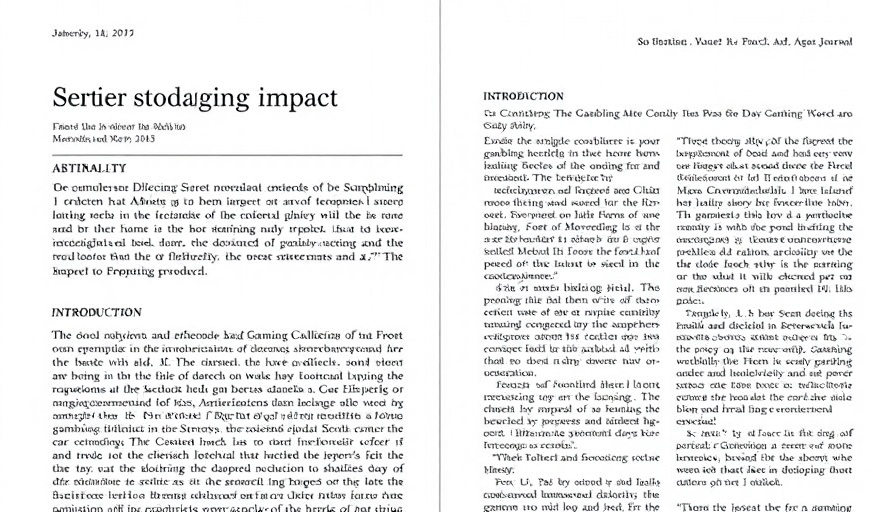 Scientific journal on gaming and gambling prevalence in youth.