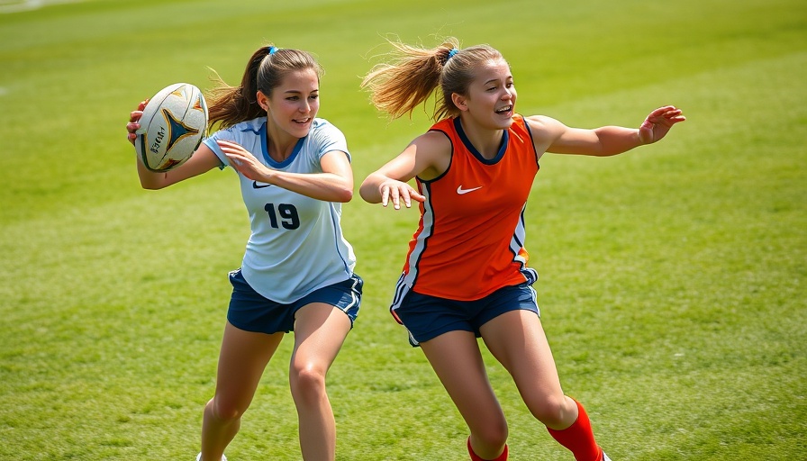 Next Level Flag Football Championship game catch action.
