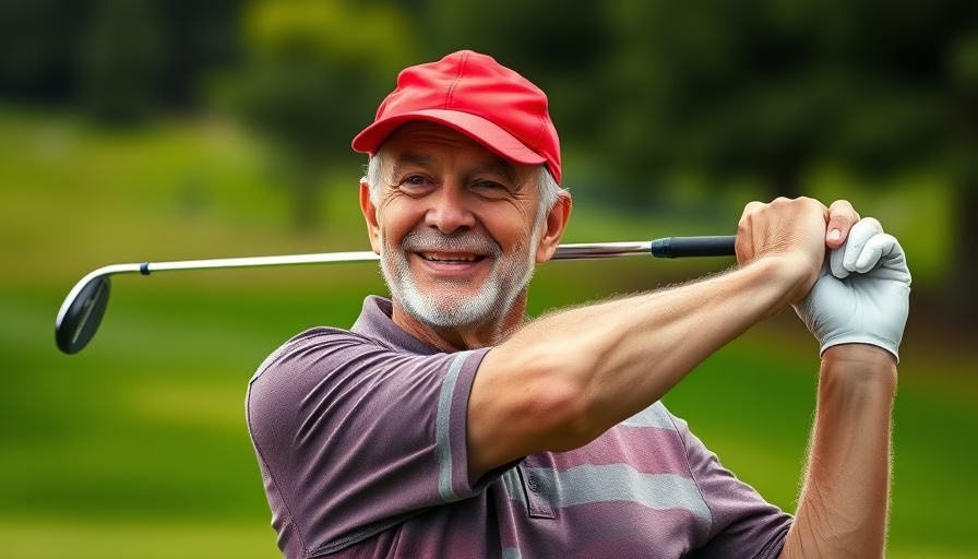 Trump Golf Club Championship participant swinging on the course.