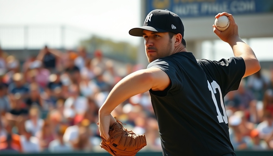 Baseball pitcher in action at sunny stadium, Fantasy Baseball Salary Cap League Strategy.