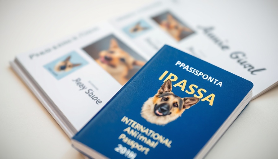 International Animal E-Passport with German Shepherd ID.