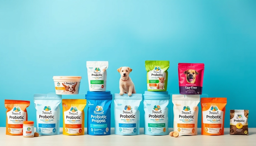 Best probiotics for dogs in 2025 displayed in vibrant packaging.