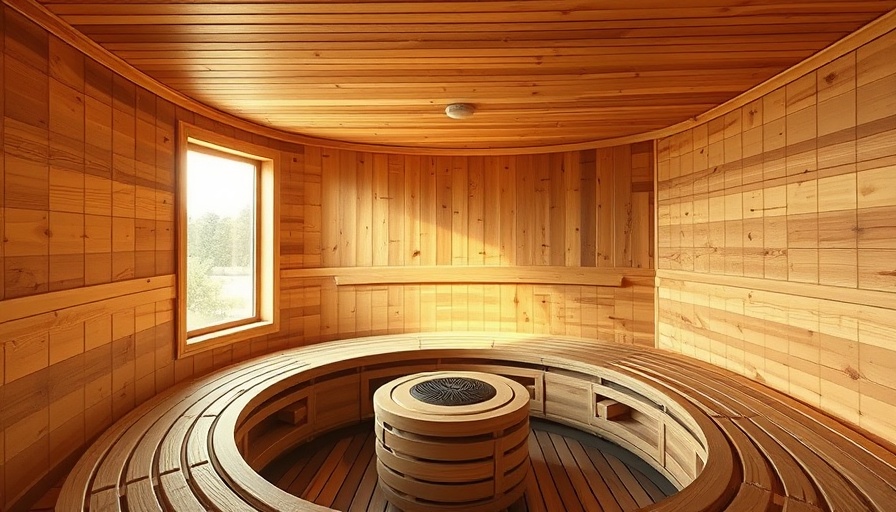 Serene wooden sauna for wellness tourism relaxation.