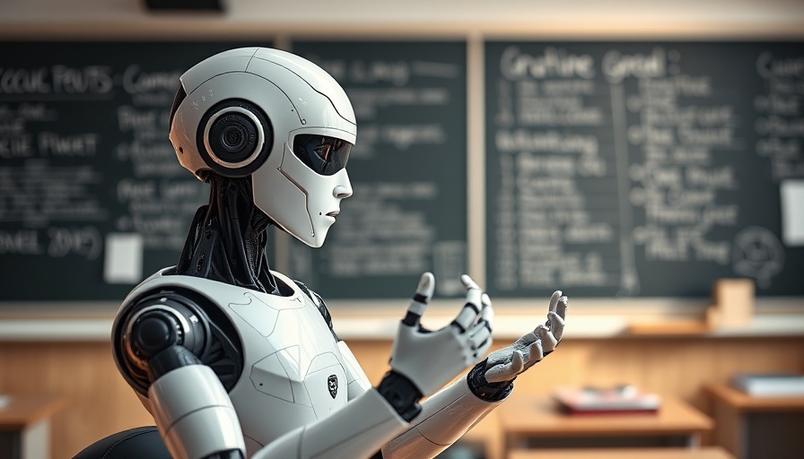 AI in education: Humanoid robot in classroom setting