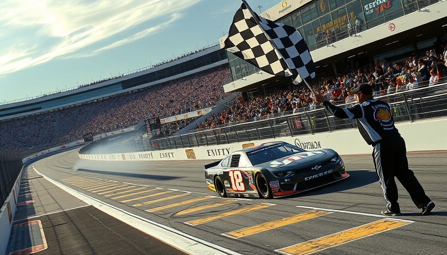 Dramatic NASCAR Las Vegas finish with winners and losers scene.