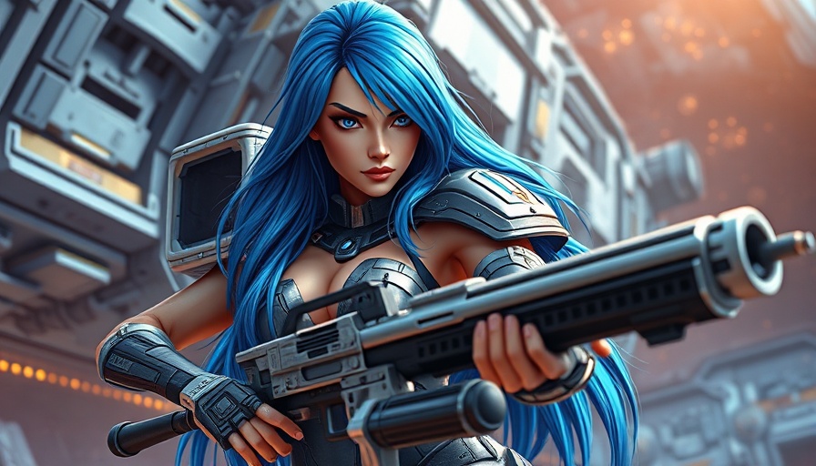 Futuristic character with blue hair in a space setting linked to Xenosaga Pied Piper recovery.