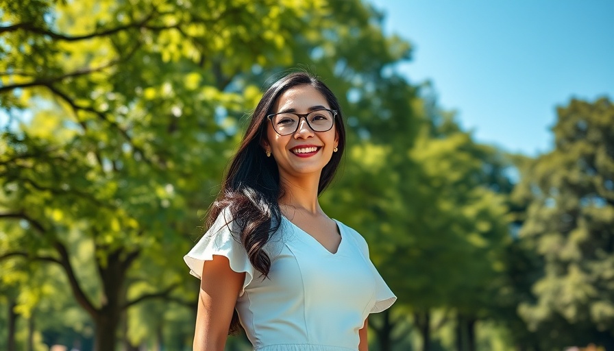 Woman enjoying nature signifies better work-life balance in a sunny park.