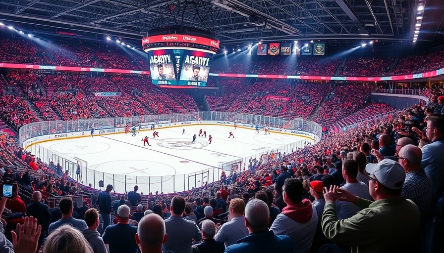 Exciting California hockey experience with cheering fans and vibrant arena