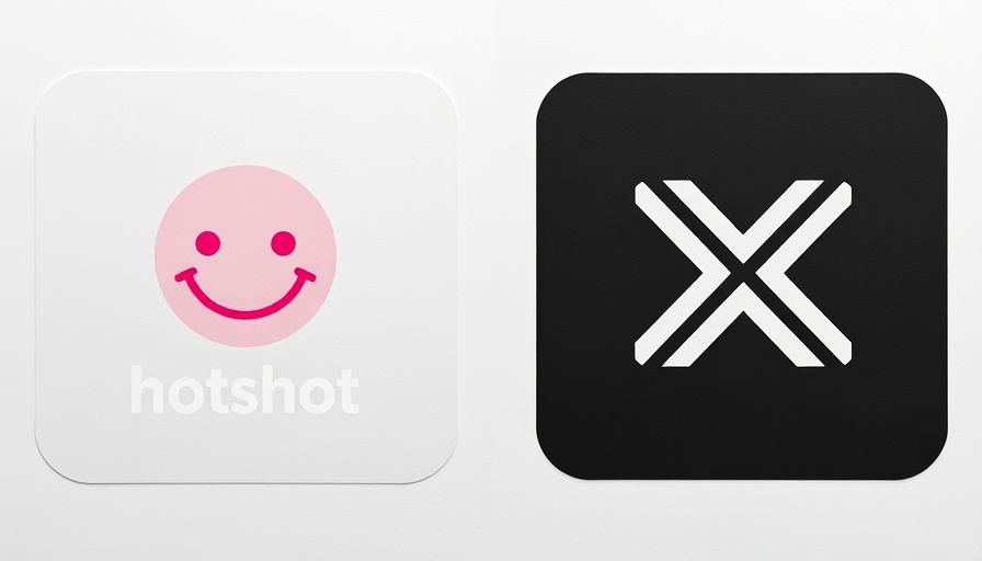 Minimalistic logos of hotshot and X for text-to-video AI technology for children.