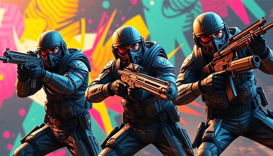 FBC Firebreak Multiplayer Game - soldiers ready for action in vibrant cinematic scene.
